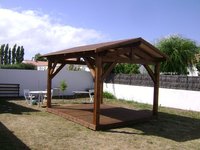 Belv&eacute;d&egrave;re sur terrasse bois